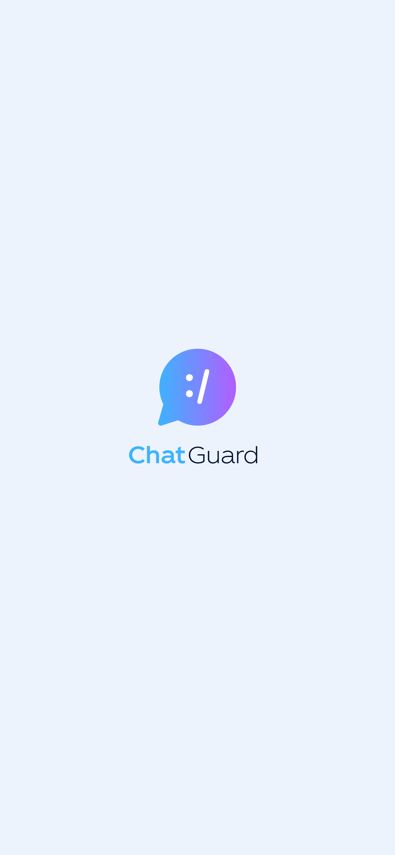 ChatGuard App UI - Light Mode